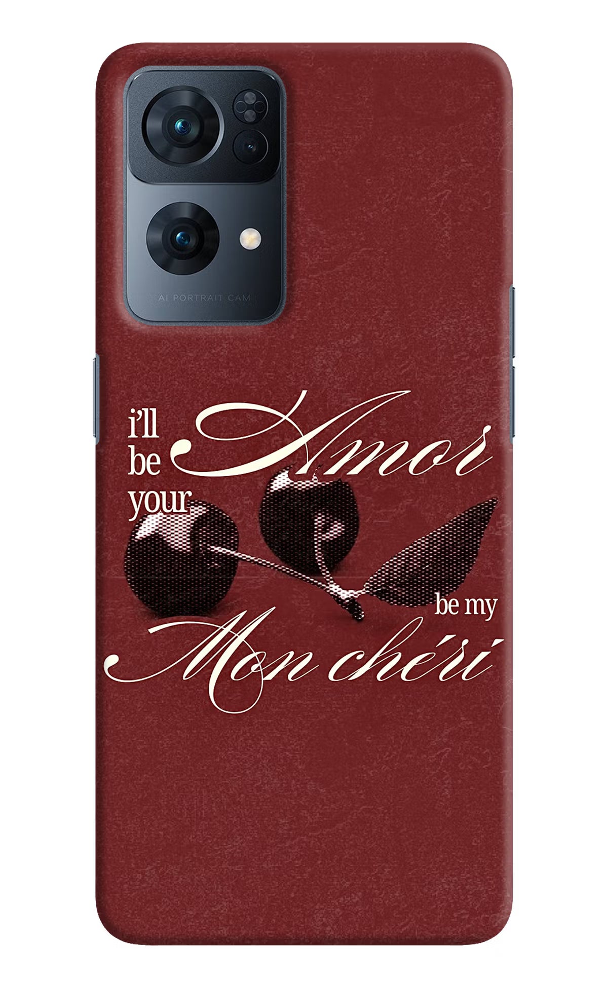 Velvet Cherry Oppo Reno7 Pro 5G Back Cover