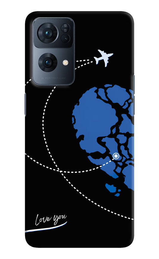 Love Orbit Oppo Reno7 Pro 5G Hard Case Back Cover by Casekaro