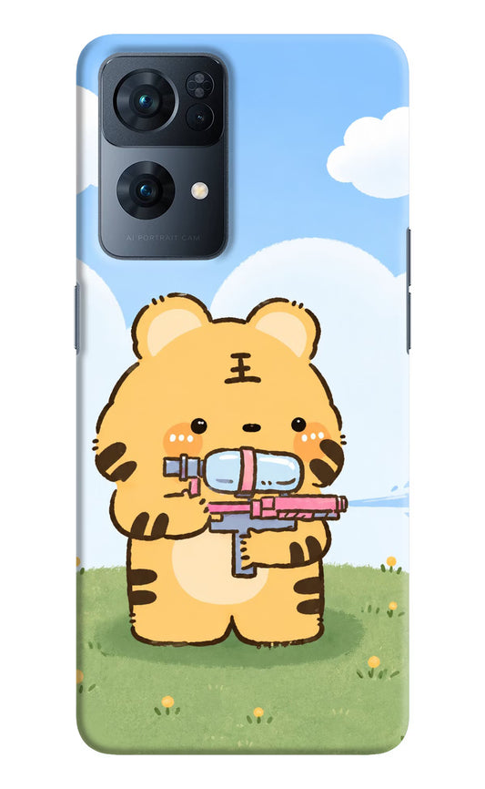 Tiger Treat Oppo Reno7 Pro 5G Hard Case Back Cover by Casekaro
