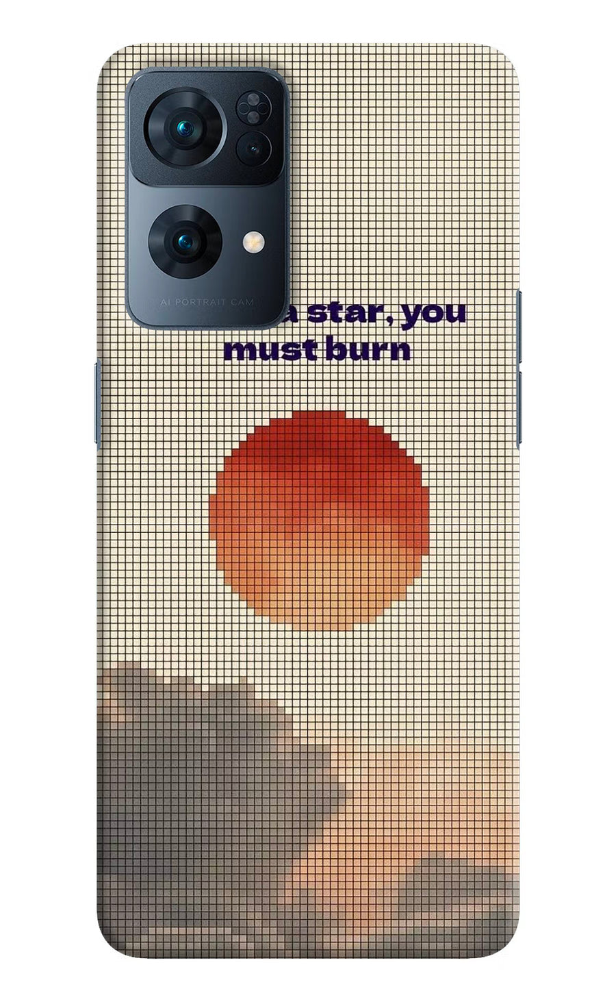 Pixel Sun Oppo Reno7 Pro 5G Back Cover, Hard case