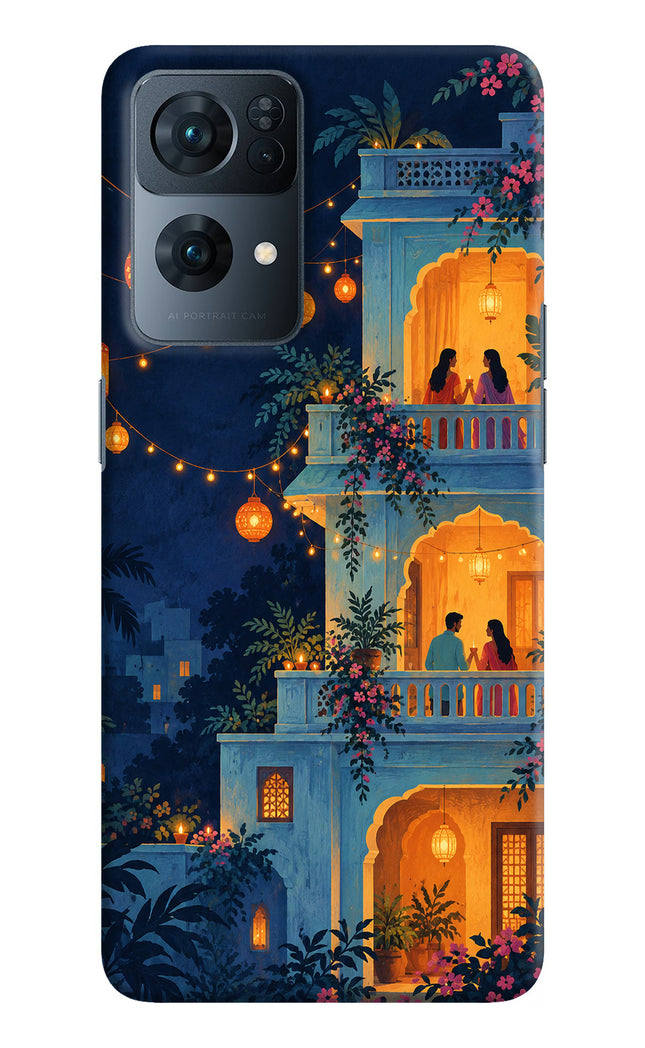 Balcony Glow Oppo Reno7 Pro 5G Hard Case Back Cover by Casekaro