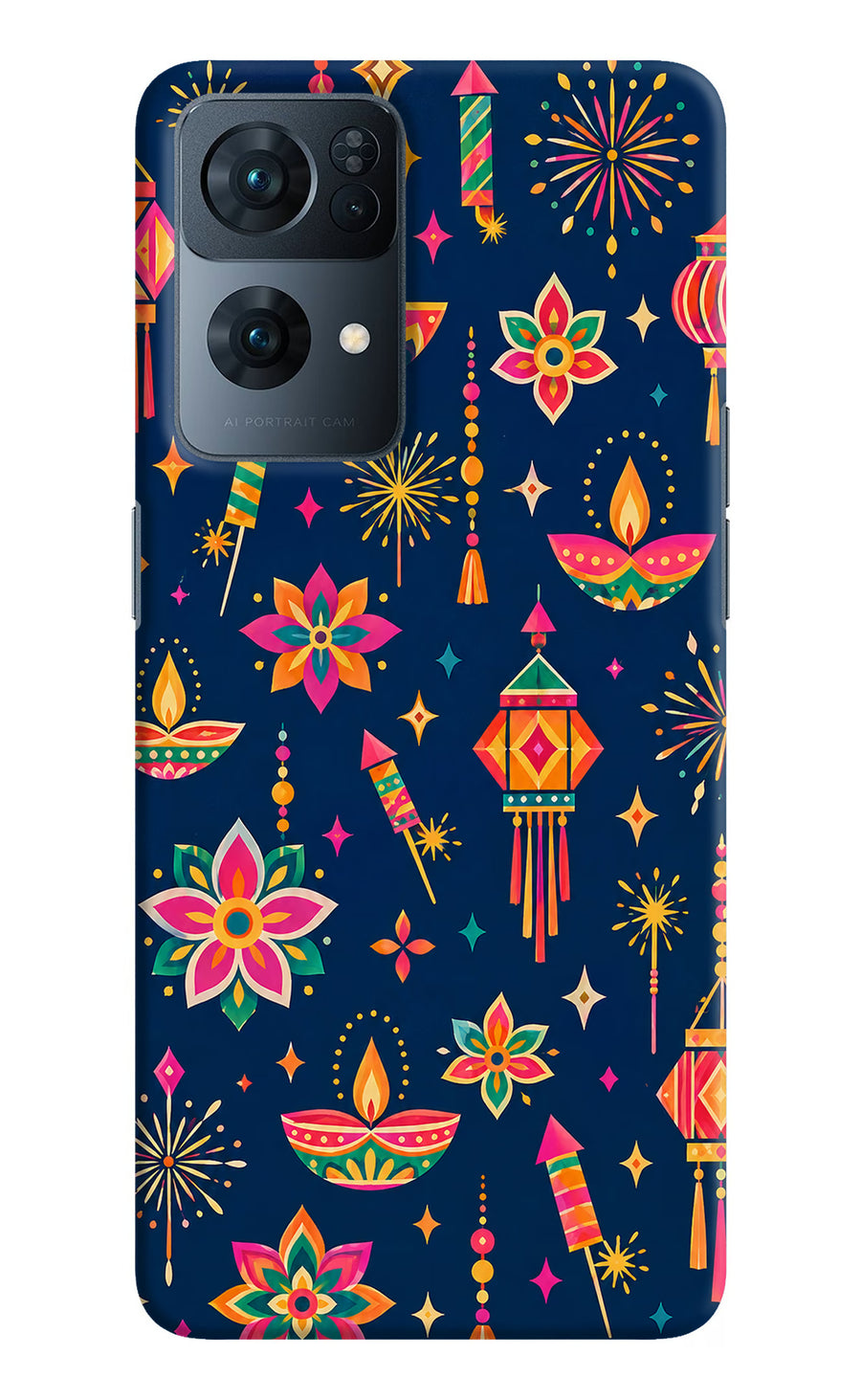 Festive Pop Oppo Reno7 Pro 5G Back Cover, Hard case