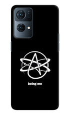 Atheist Symbol Oppo Reno7 Pro 5G Hard Case Back Cover by Casekaro