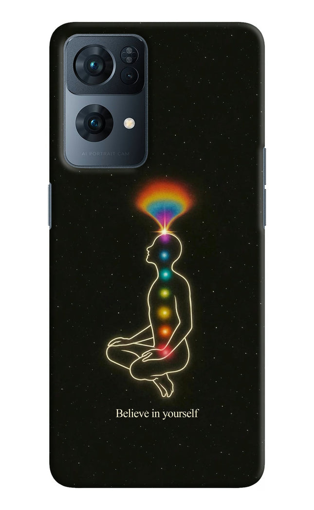 Believe in yourself Oppo Reno7 Pro 5G Hard Case Back Cover by Casekaro