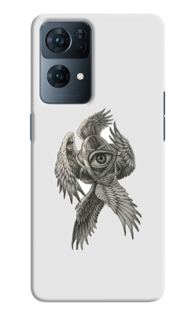 Accurate Angel Oppo Reno7 Pro 5G Hard Case Back Cover by Casekaro