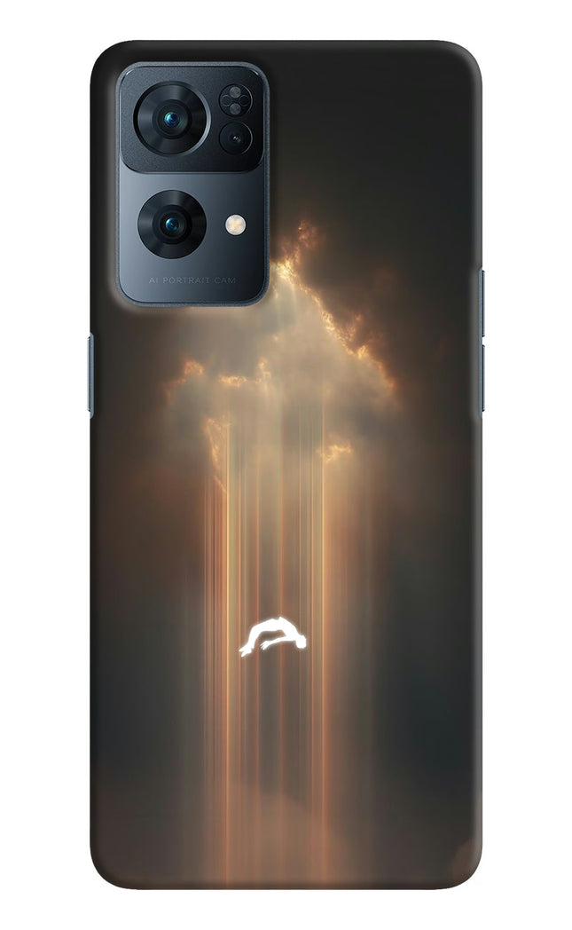 Heavenly Beam Oppo Reno7 Pro 5G Hard Case Back Cover by Casekaro