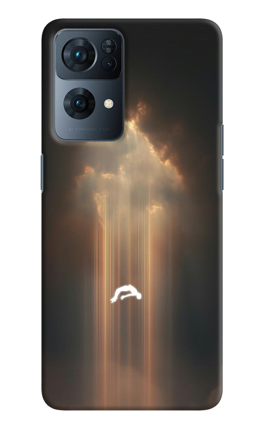 Heavenly Beam Oppo Reno7 Pro 5G Back Cover, Hard case