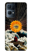 Cosmic Flower Oppo Reno7 Pro 5G Hard Case Back Cover by Casekaro