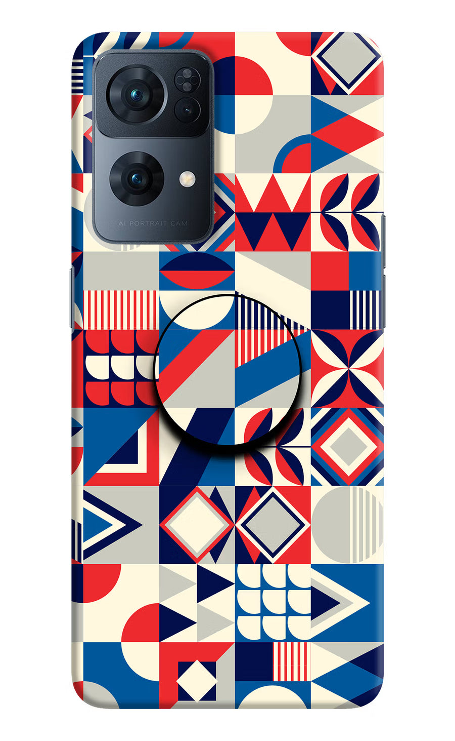 Colorful Pattern Oppo Reno7 Pro 5G Pop Case, Hard case