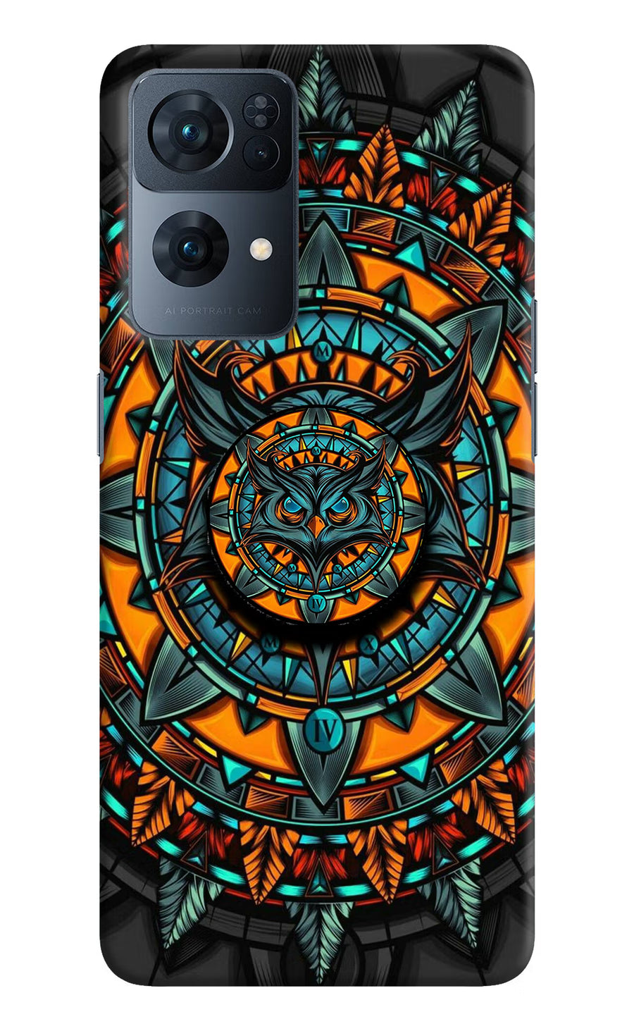Angry Owl Oppo Reno7 Pro 5G Pop Case, Hard case
