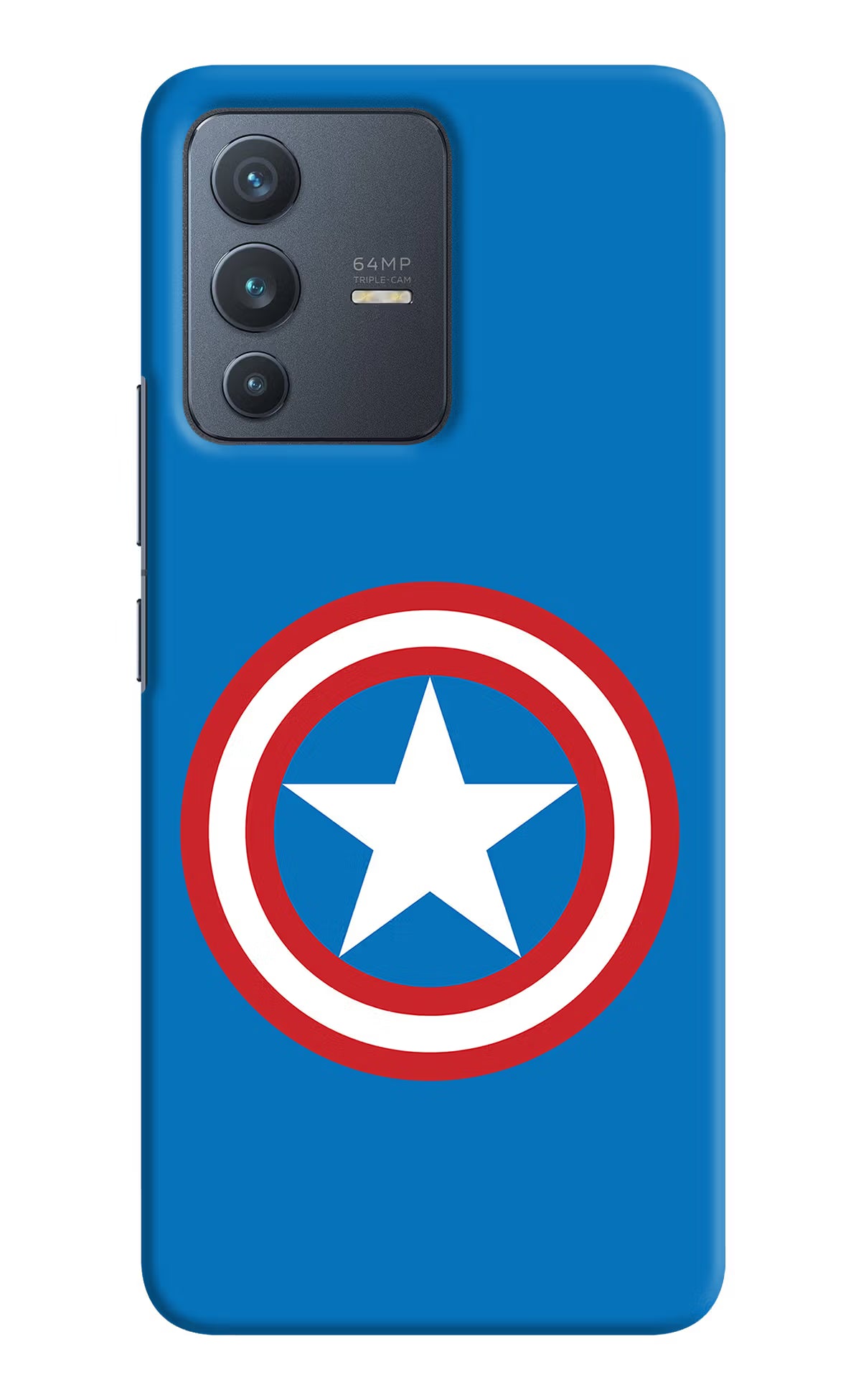 Captain America Logo Vivo V23 5G Hard Case Back Cover by Casekaro