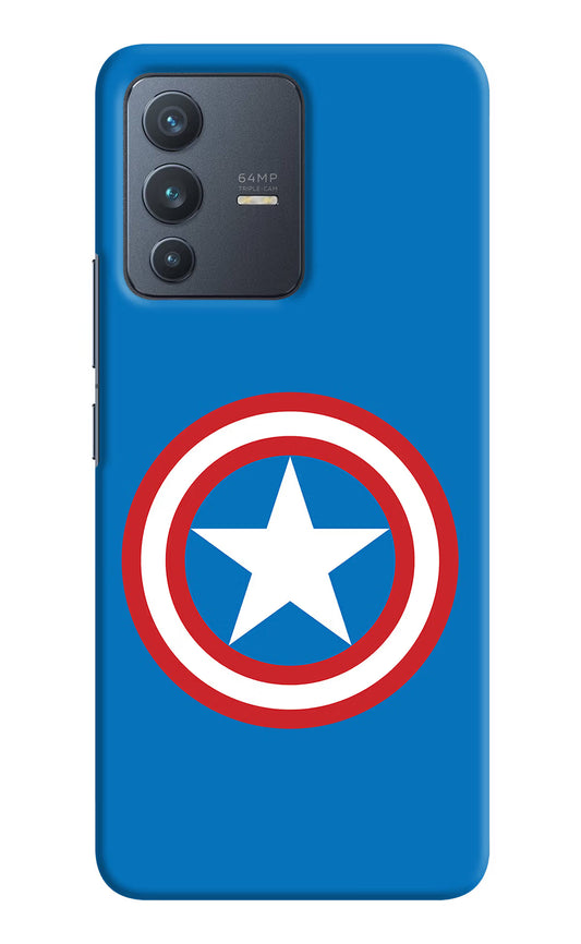 Captain America Logo Vivo V23 5G Hard Case Back Cover by Casekaro