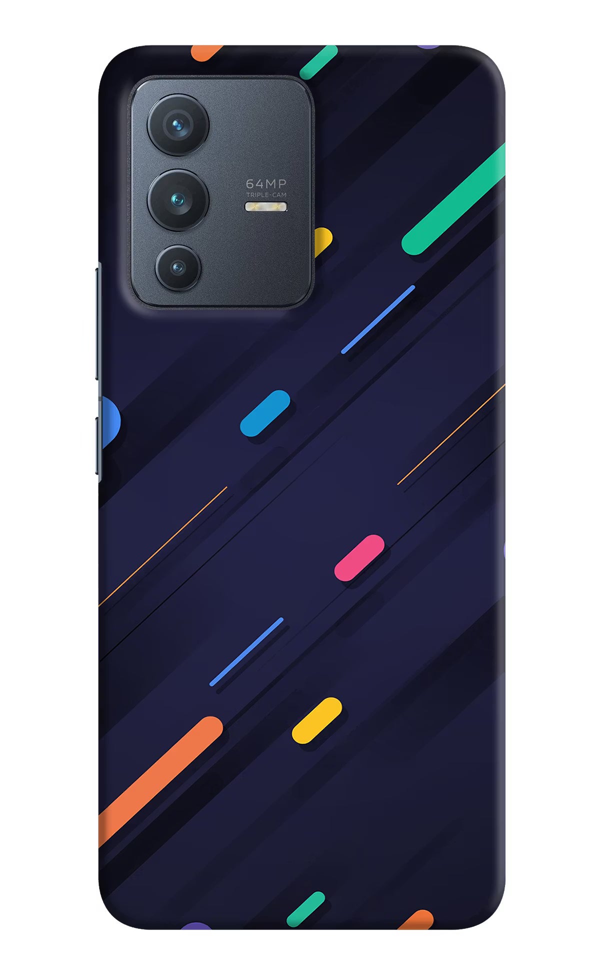 Abstract Design Vivo V23 5G Hard Case Back Cover by Casekaro