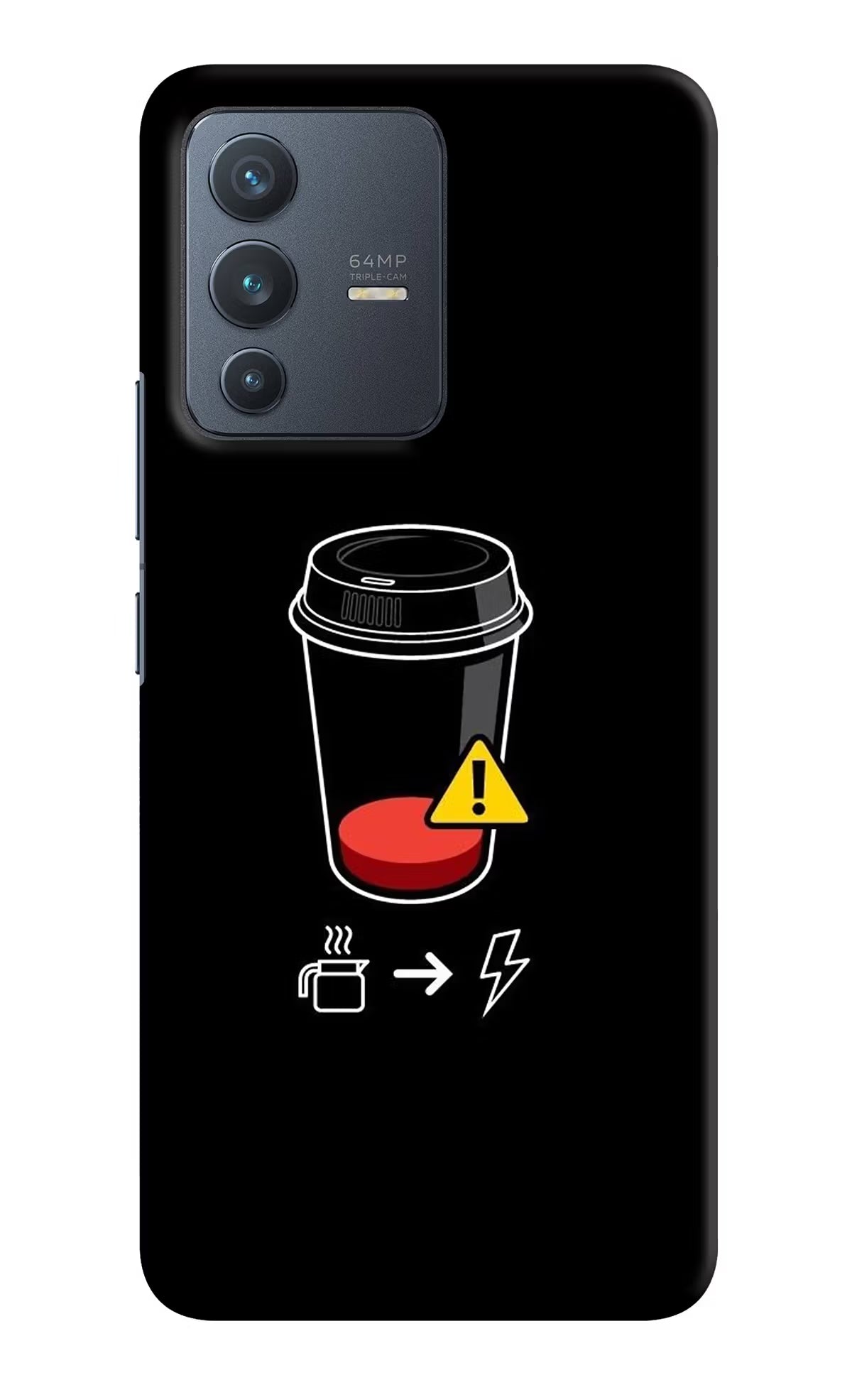 Coffee Vivo V23 5G Hard Case Back Cover by Casekaro