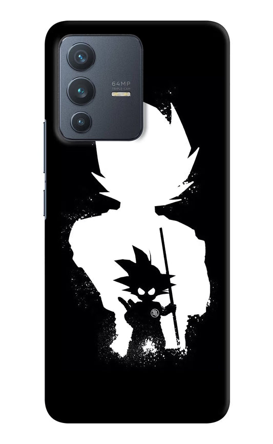 Goku Shadow Vivo V23 5G Hard Case Back Cover by Casekaro