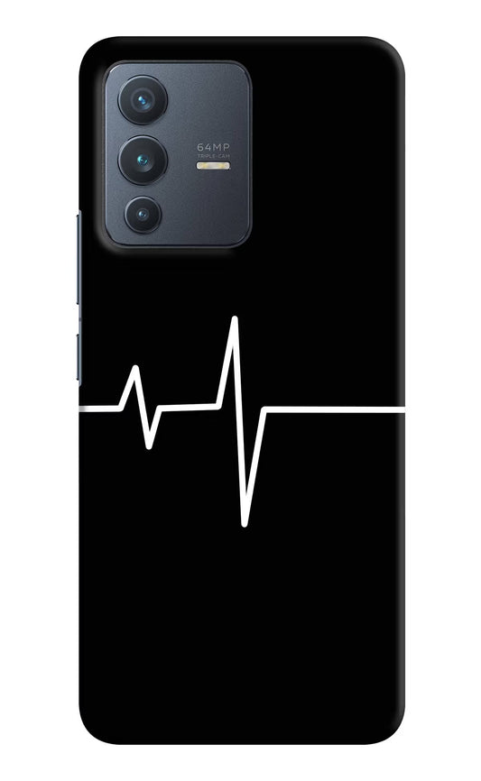 Heart Beats Vivo V23 5G Hard Case Back Cover by Casekaro