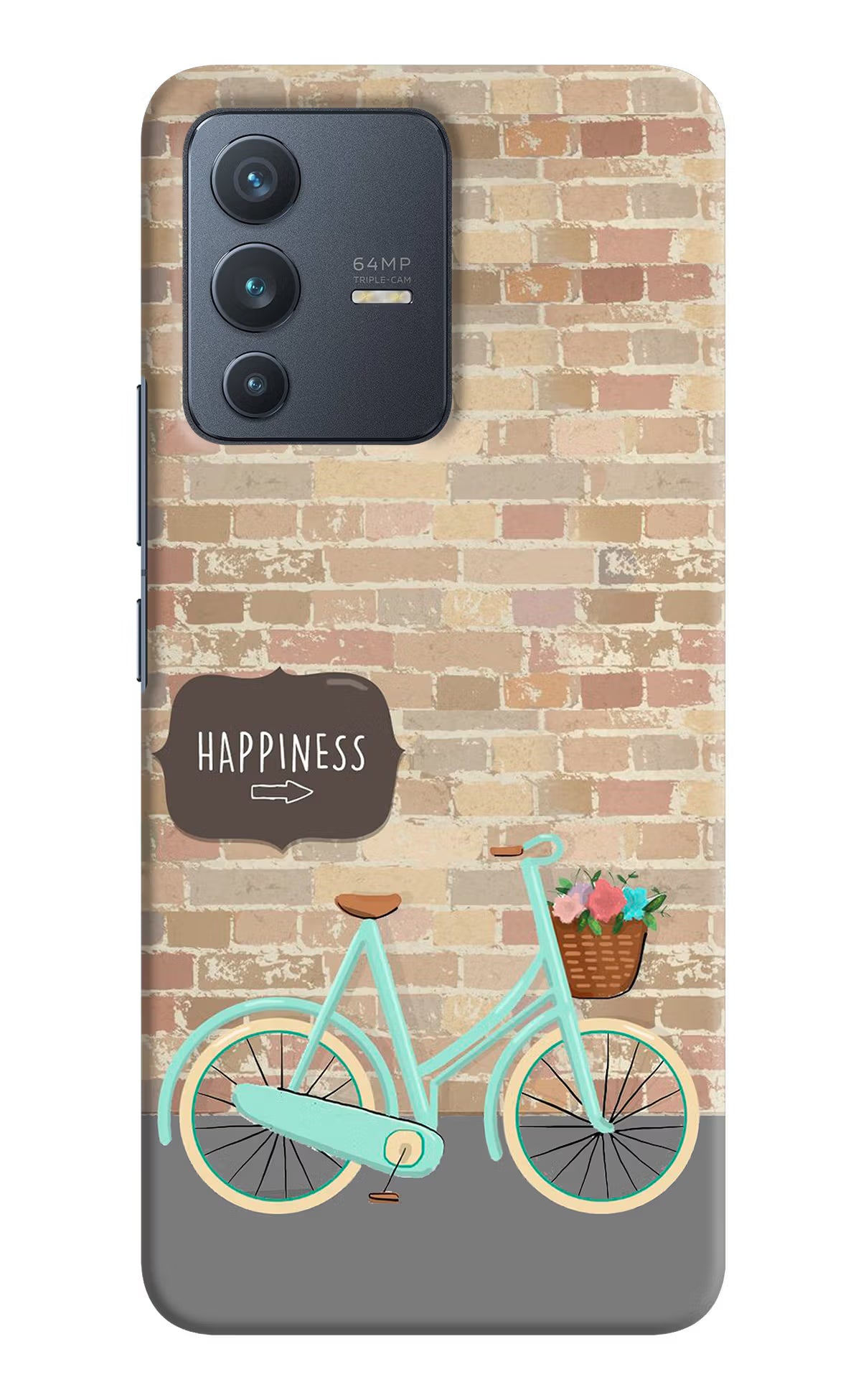 Happiness Artwork Vivo V23 5G Hard Case Back Cover by Casekaro