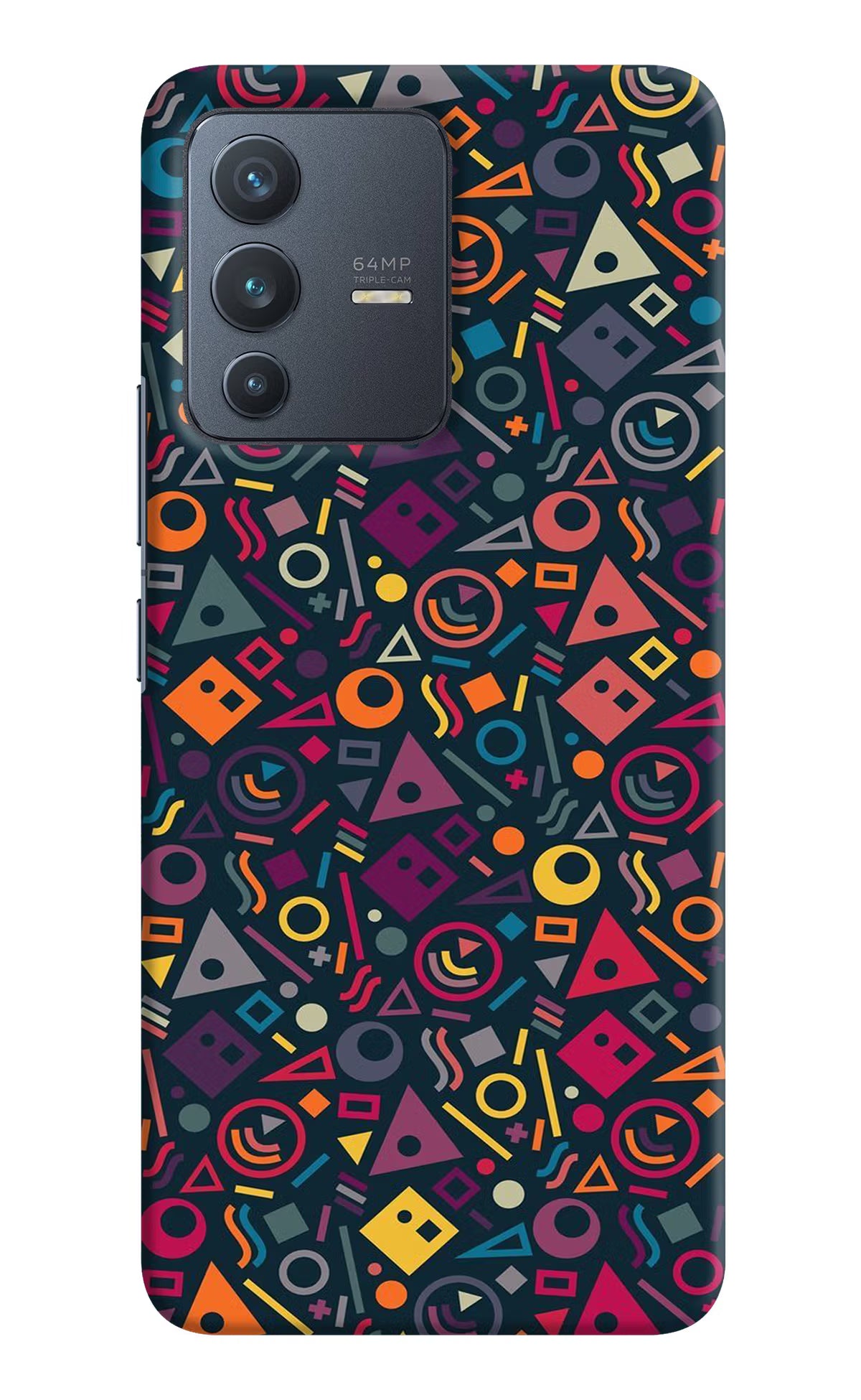 Geometric Abstract Vivo V23 5G Hard Case Back Cover by Casekaro