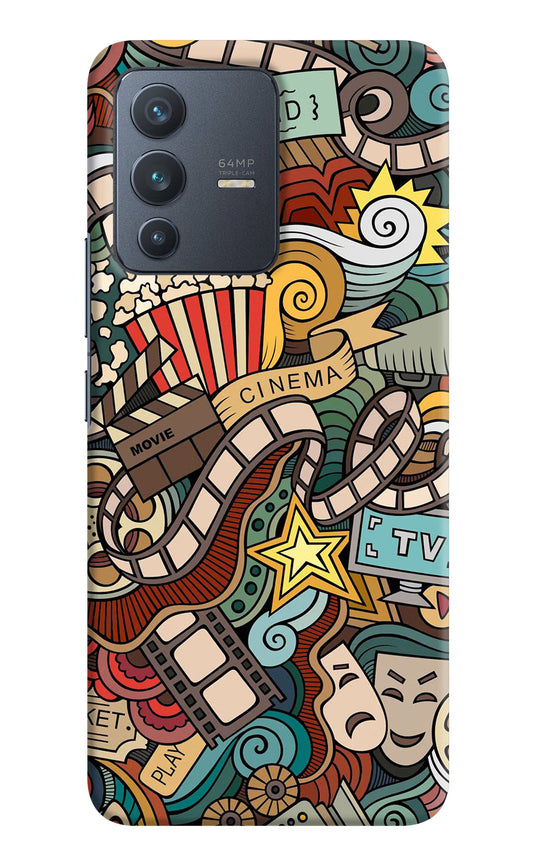 Cinema Abstract Vivo V23 5G Hard Case Back Cover by Casekaro