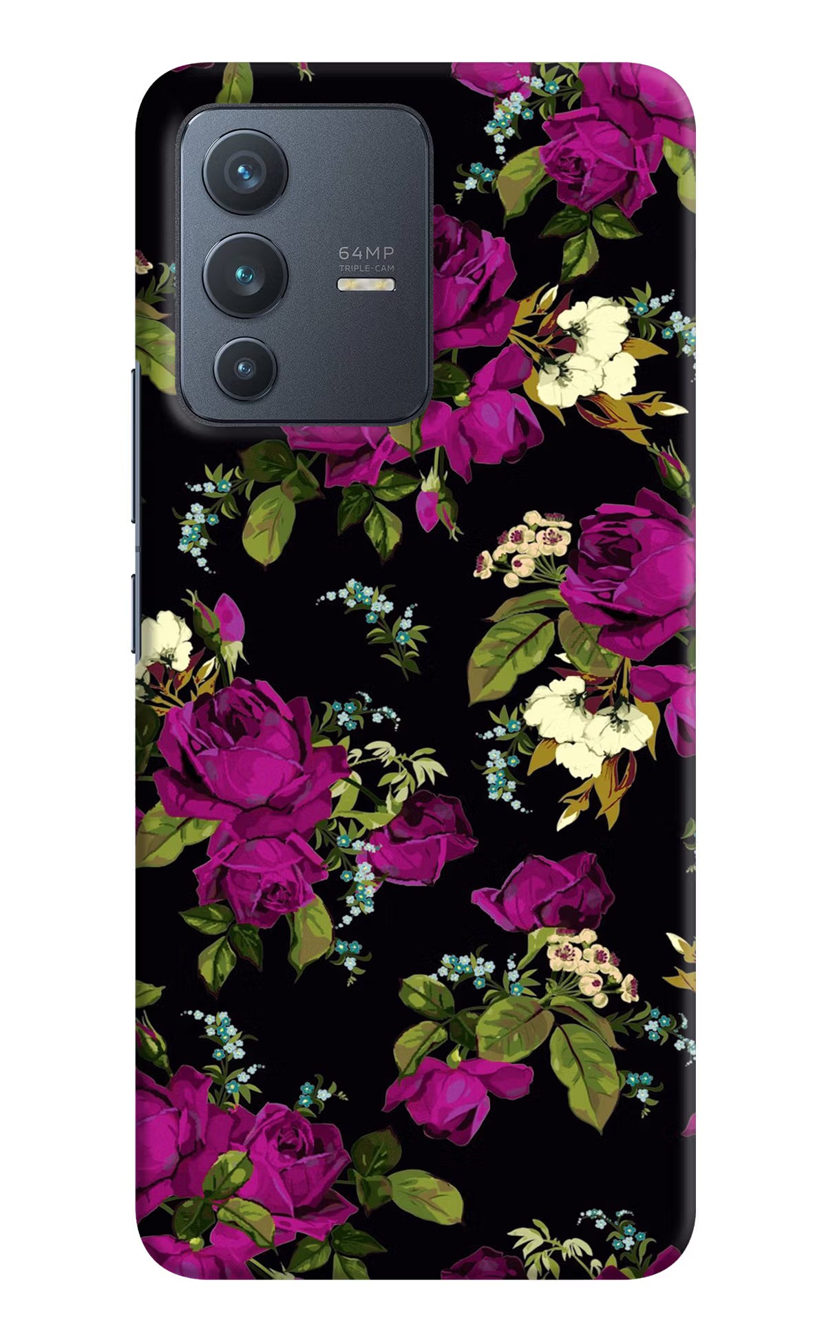 Flowers Vivo V23 5G Hard Case Back Cover by Casekaro