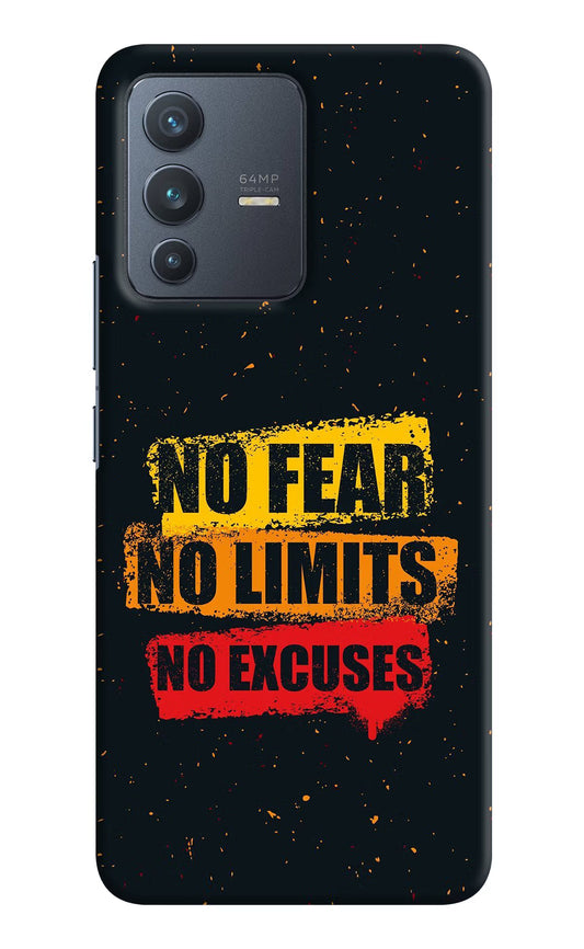 No Fear No Limits No Excuse Vivo V23 5G Hard Case Back Cover by Casekaro