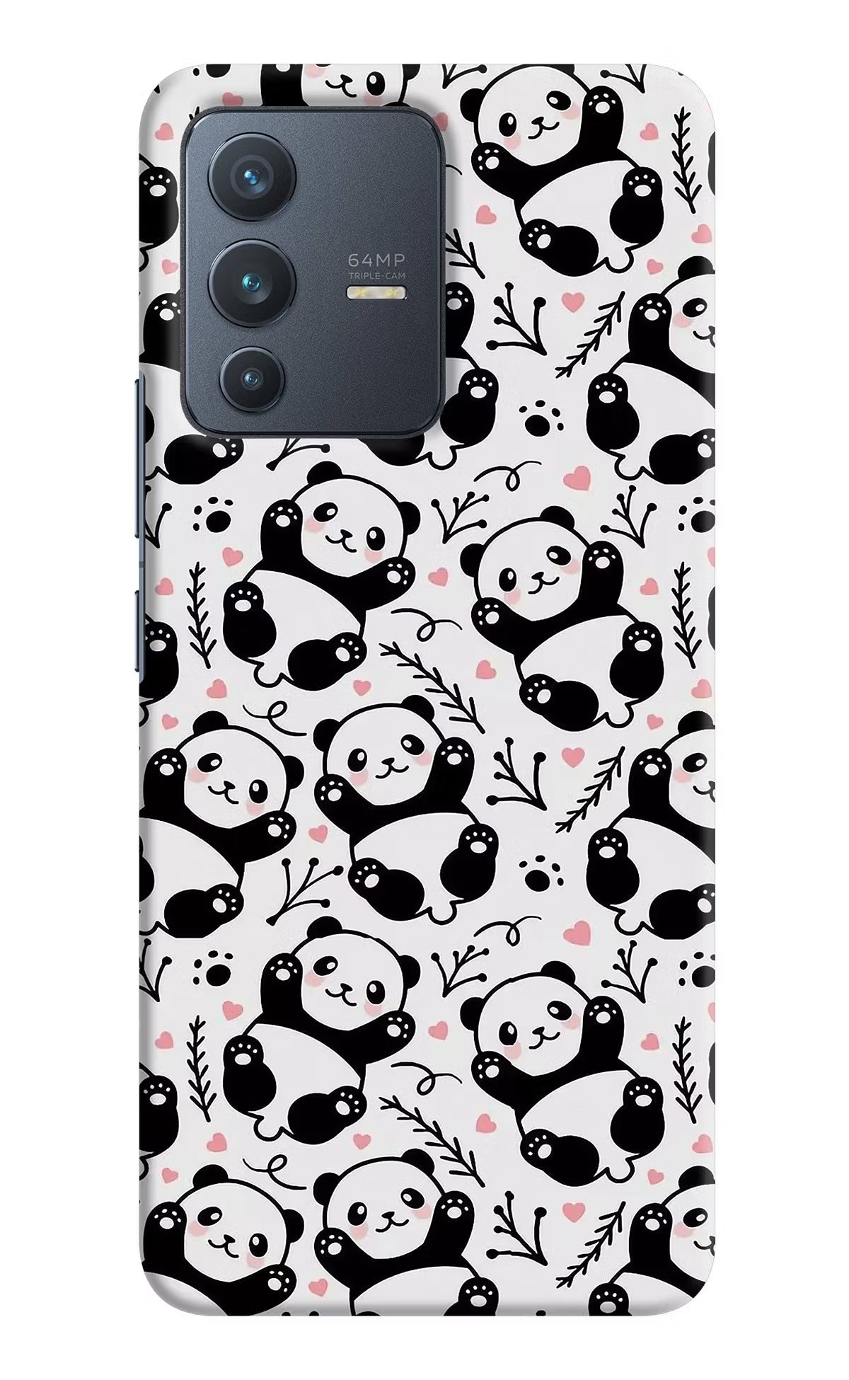 Cute Panda Vivo V23 5G Hard Case Back Cover by Casekaro