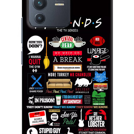 FRIENDS Vivo V23 5G Hard Case Back Cover by Casekaro