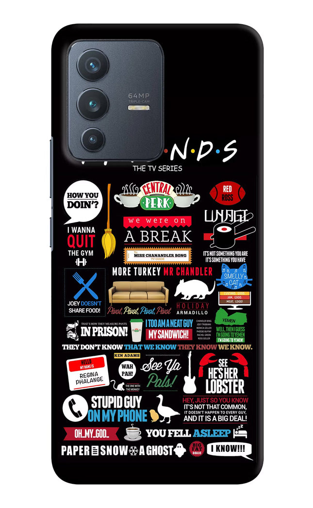 FRIENDS Vivo V23 5G Hard Case Back Cover by Casekaro
