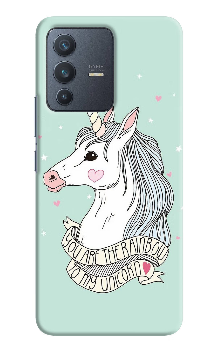 Unicorn Wallpaper Vivo V23 5G Back Cover, Hard case