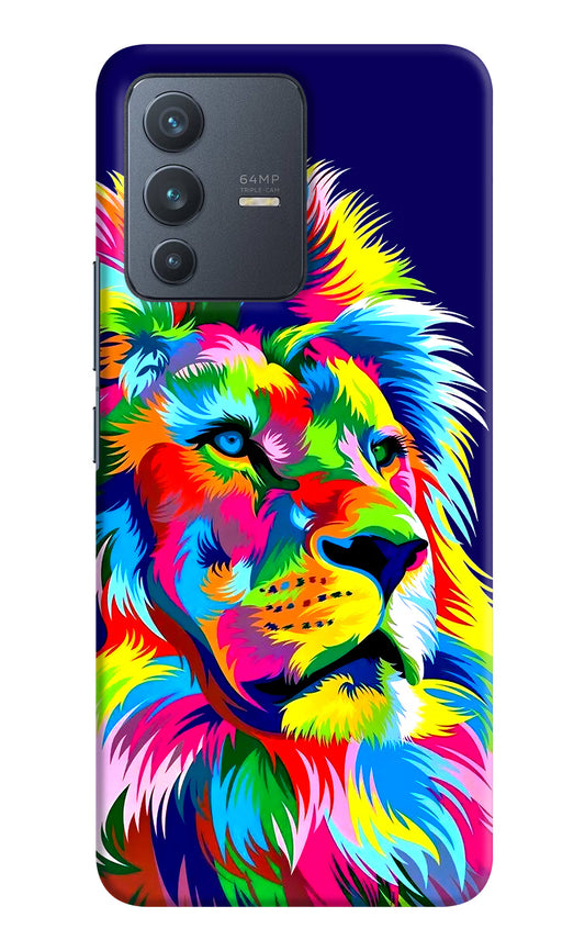 Vector Art Lion Vivo V23 5G Hard Case Back Cover by Casekaro