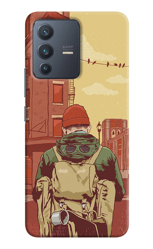 Adventurous Vivo V23 5G Hard Case Back Cover by Casekaro