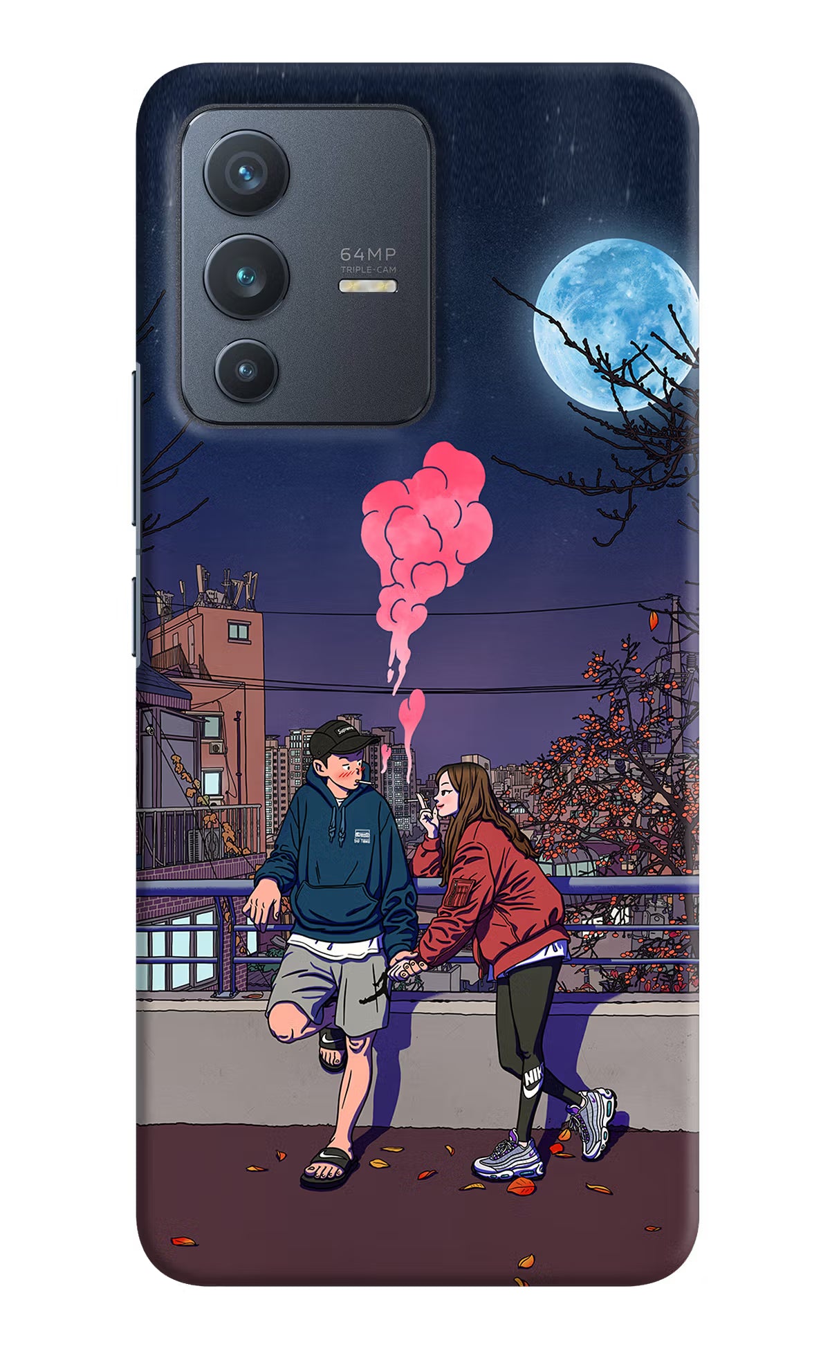 Chilling Couple Vivo V23 5G Hard Case Back Cover by Casekaro