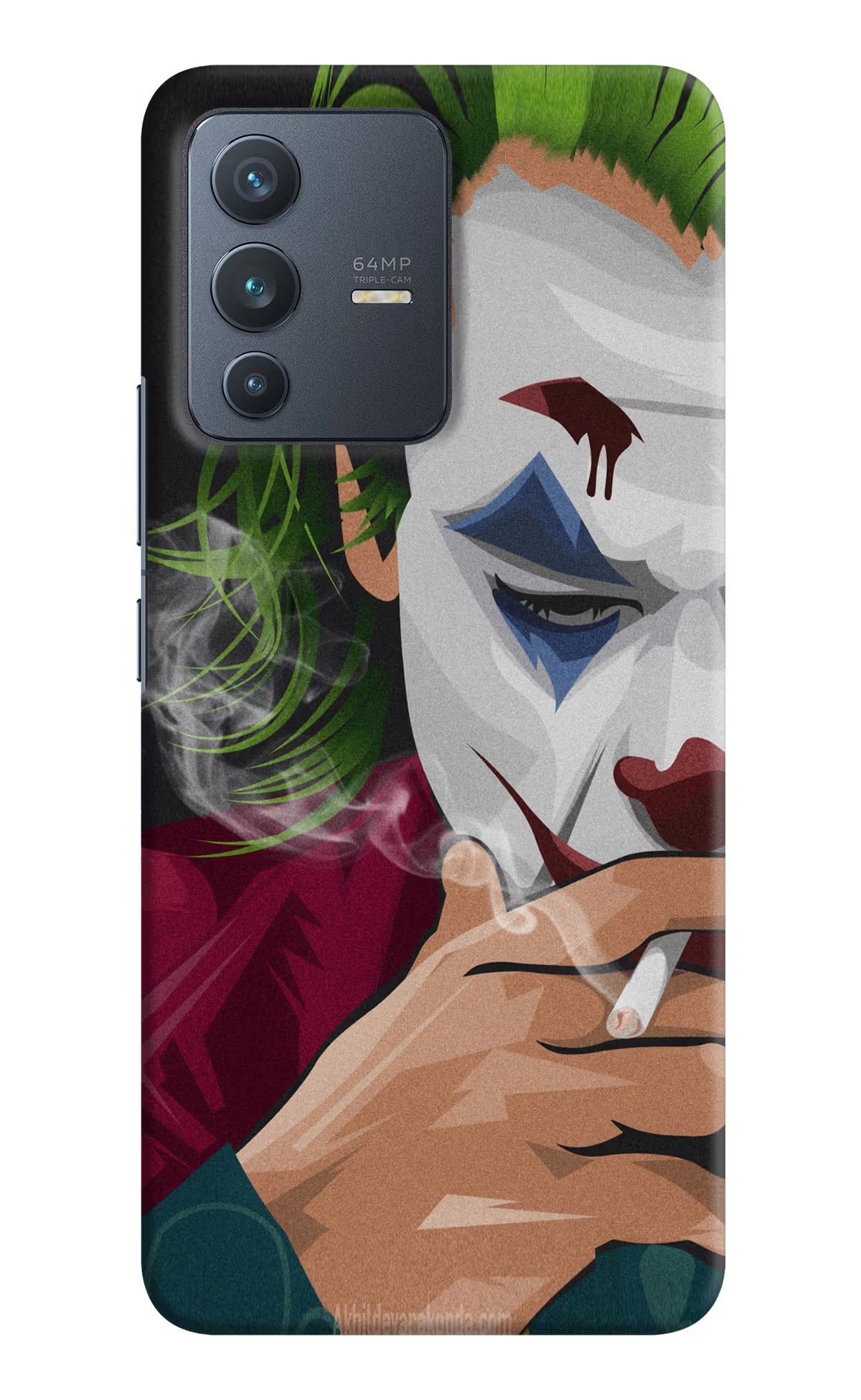 Joker Smoking Vivo V23 5G Hard Case Back Cover by Casekaro