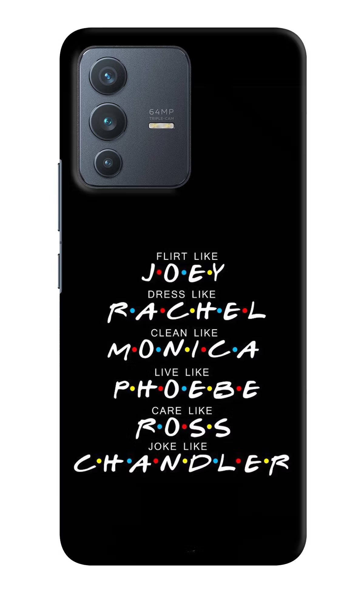 FRIENDS Character Vivo V23 5G Hard Case Back Cover by Casekaro