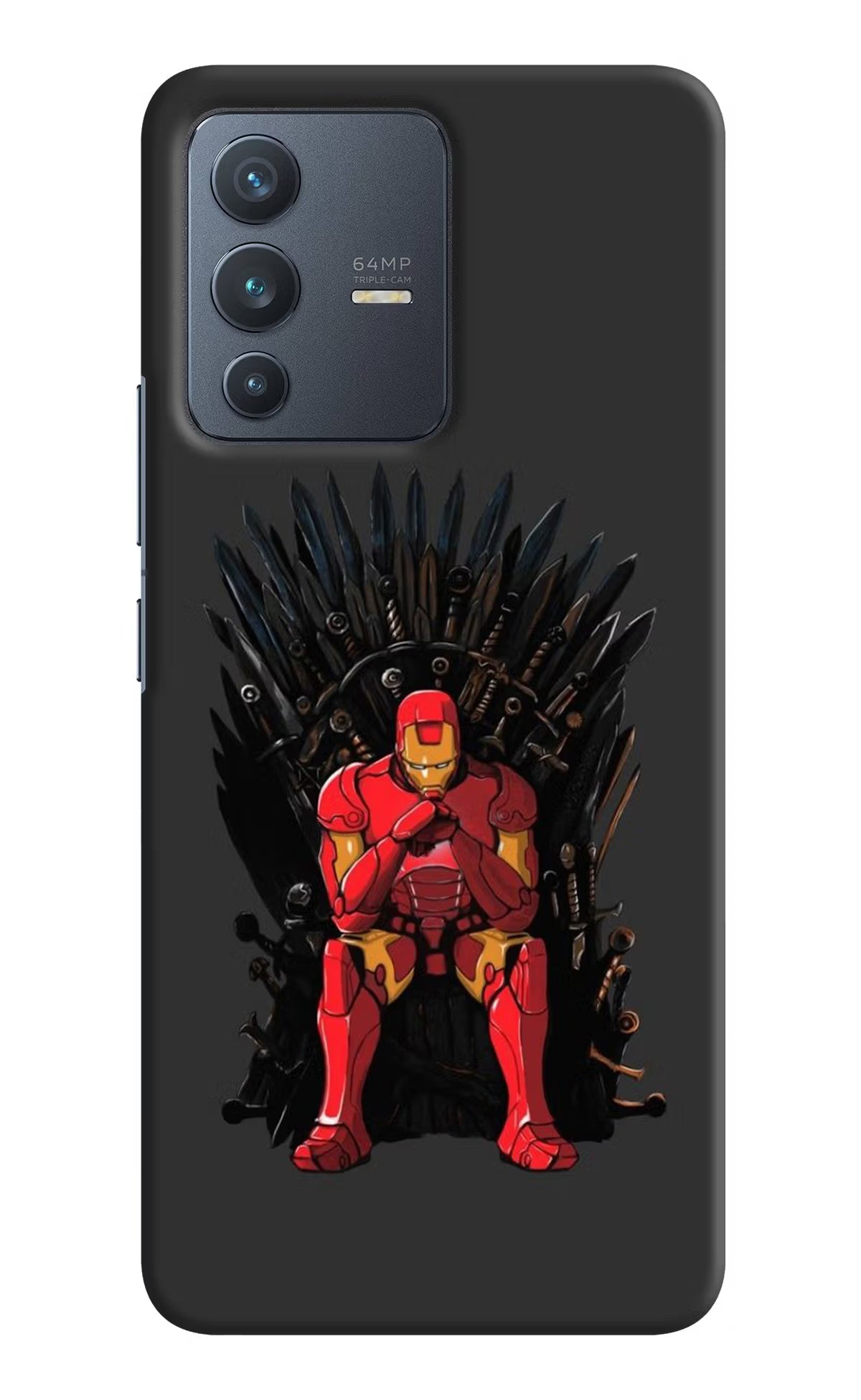 Ironman Throne Vivo V23 5G Hard Case Back Cover by Casekaro