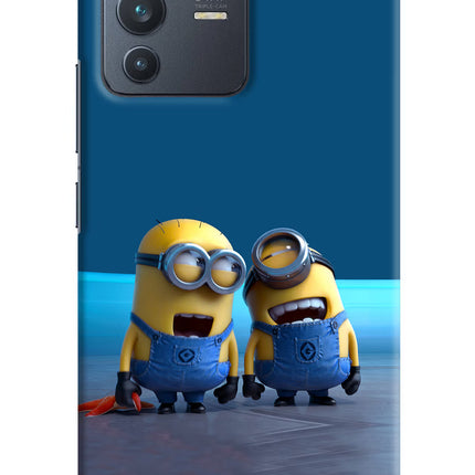 Minion Laughing Vivo V23 5G Hard Case Back Cover by Casekaro