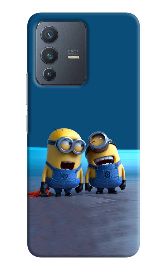 Minion Laughing Vivo V23 5G Hard Case Back Cover by Casekaro