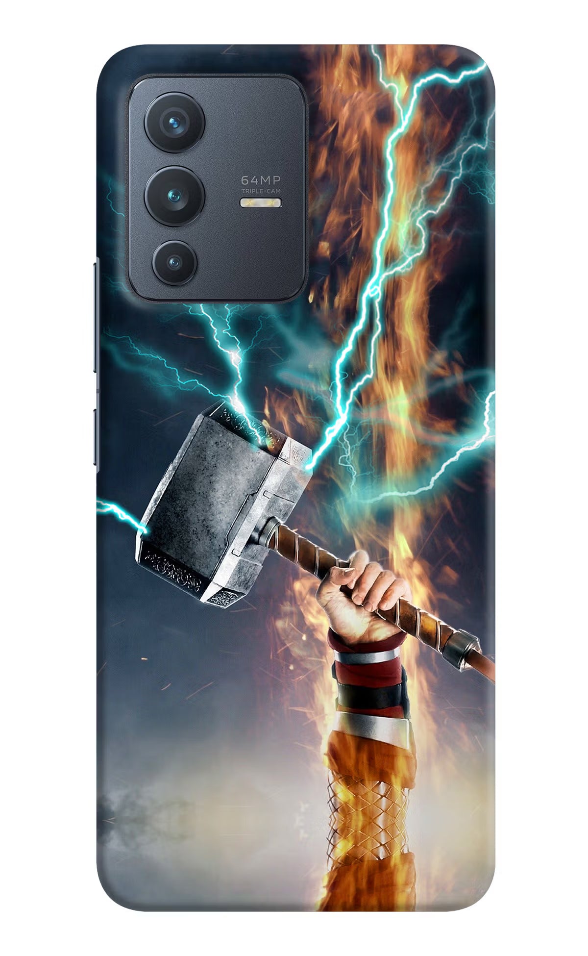 Thor Hammer Mjolnir Vivo V23 5G Hard Case Back Cover by Casekaro