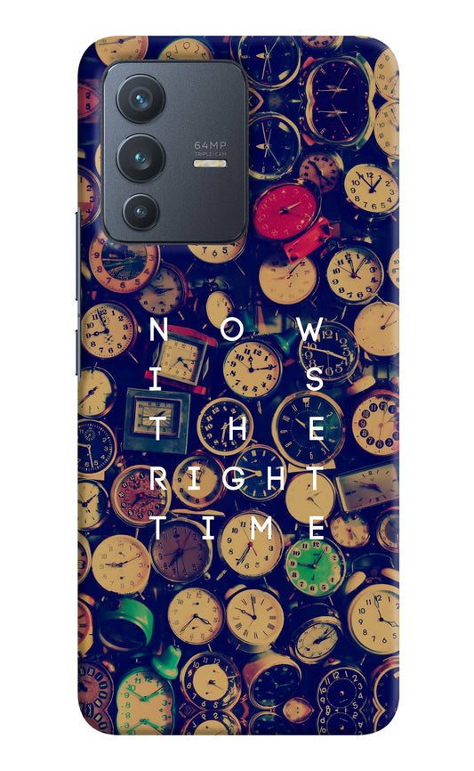 Now is the Right Time Quote Vivo V23 5G Hard Case Back Cover by Casekaro