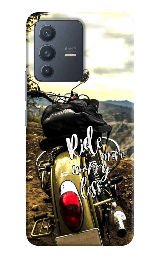 Ride More Worry Less Vivo V23 5G Hard Case Back Cover by Casekaro