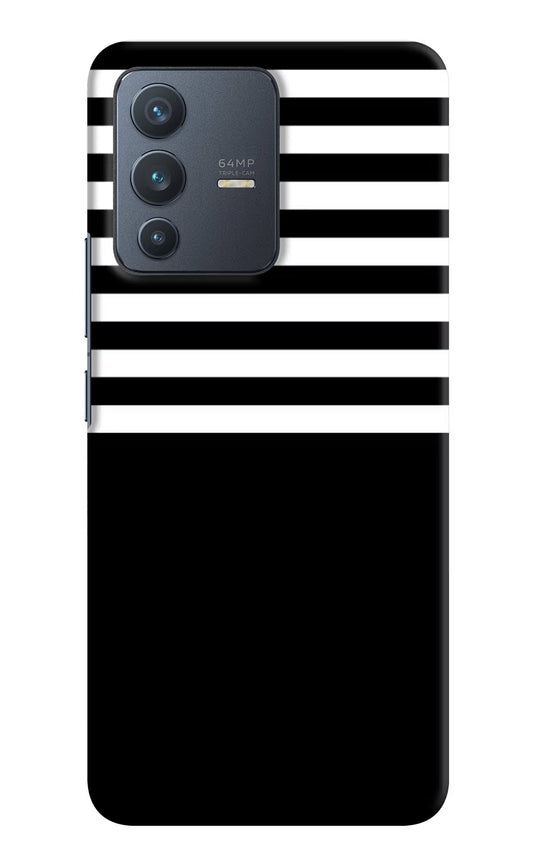 Black and White Print Vivo V23 5G Hard Case Back Cover by Casekaro