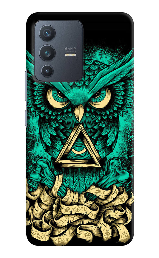 Green Owl Vivo V23 5G Hard Case Back Cover by Casekaro