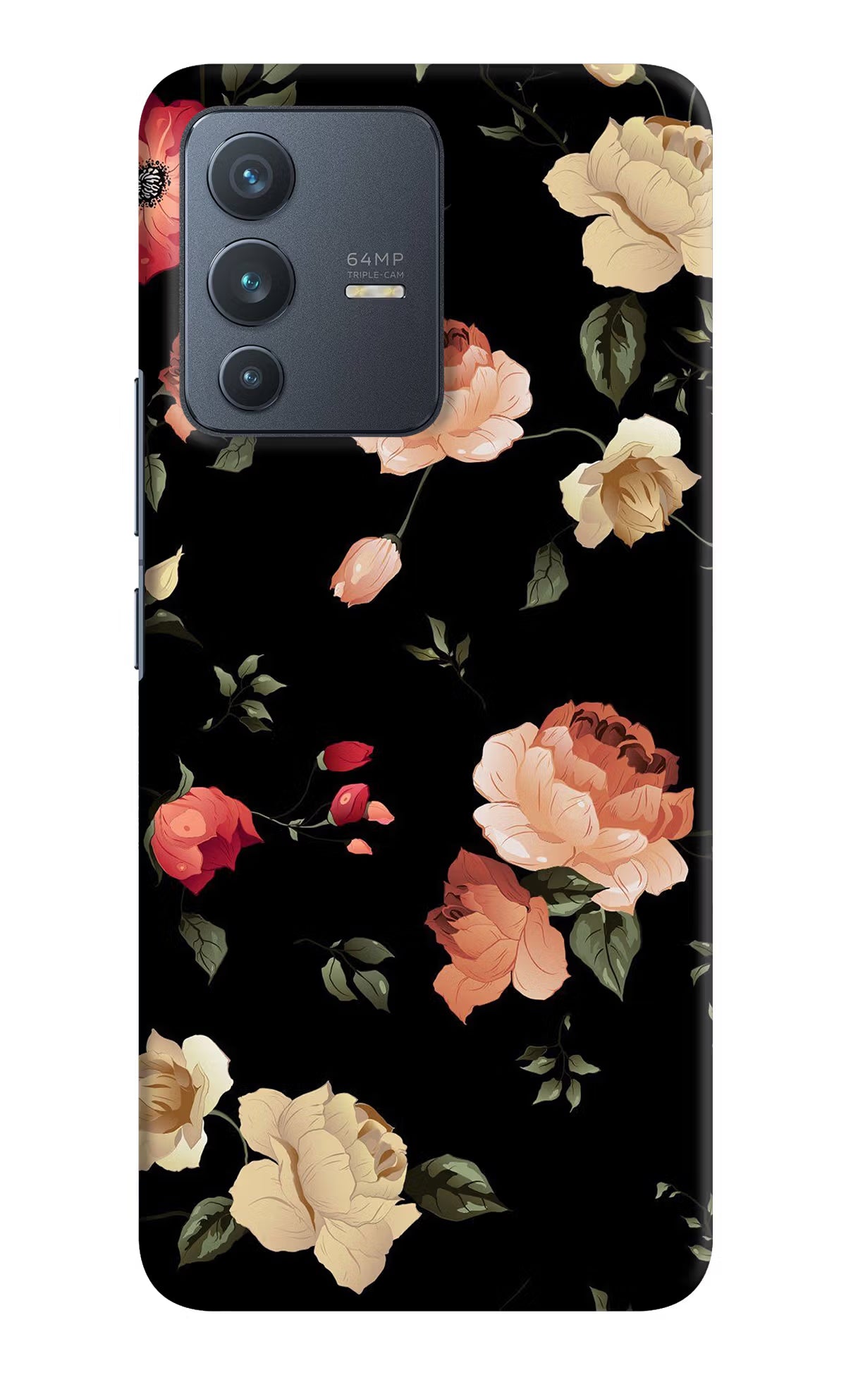 Flowers Vivo V23 5G Hard Case Back Cover by Casekaro