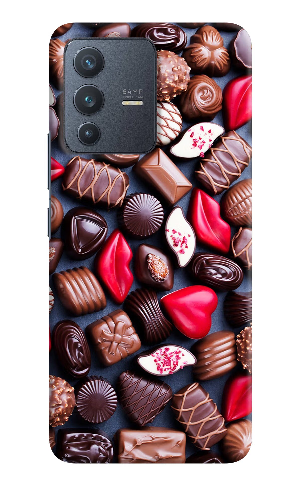 Chocolates Vivo V23 5G Hard Case Back Cover by Casekaro