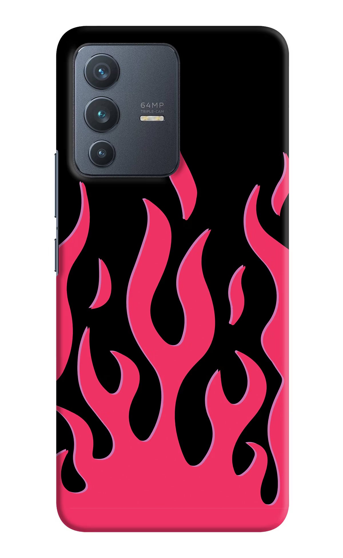 Fire Flames Vivo V23 5G Hard Case Back Cover by Casekaro