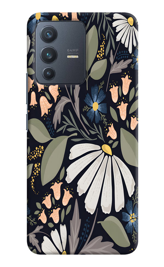 Flowers Art Vivo V23 5G Hard Case Back Cover by Casekaro