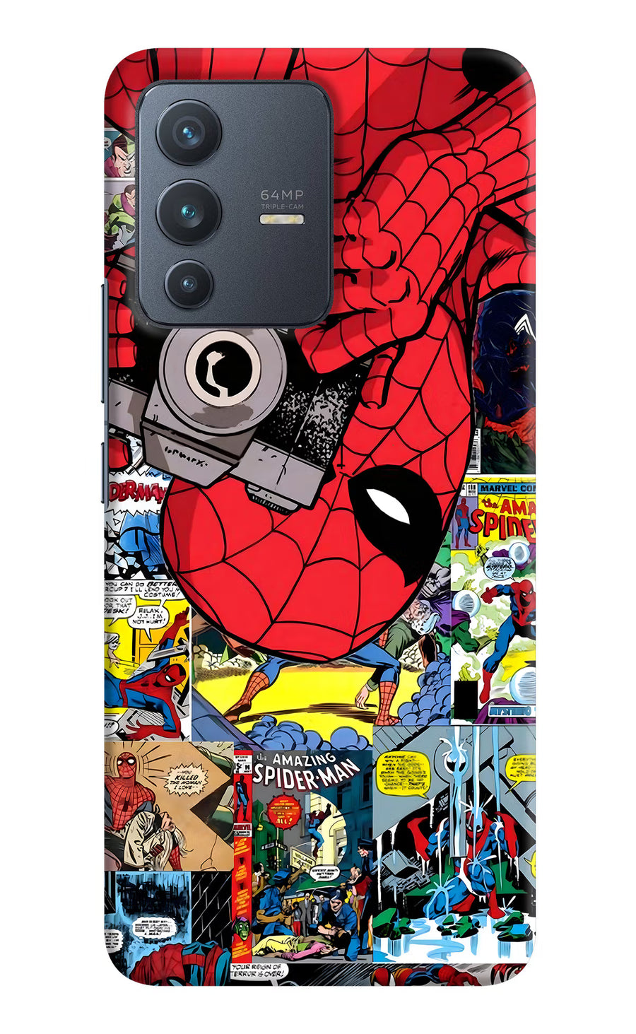 Spider Man Vivo V23 5G Back Cover, Hard case