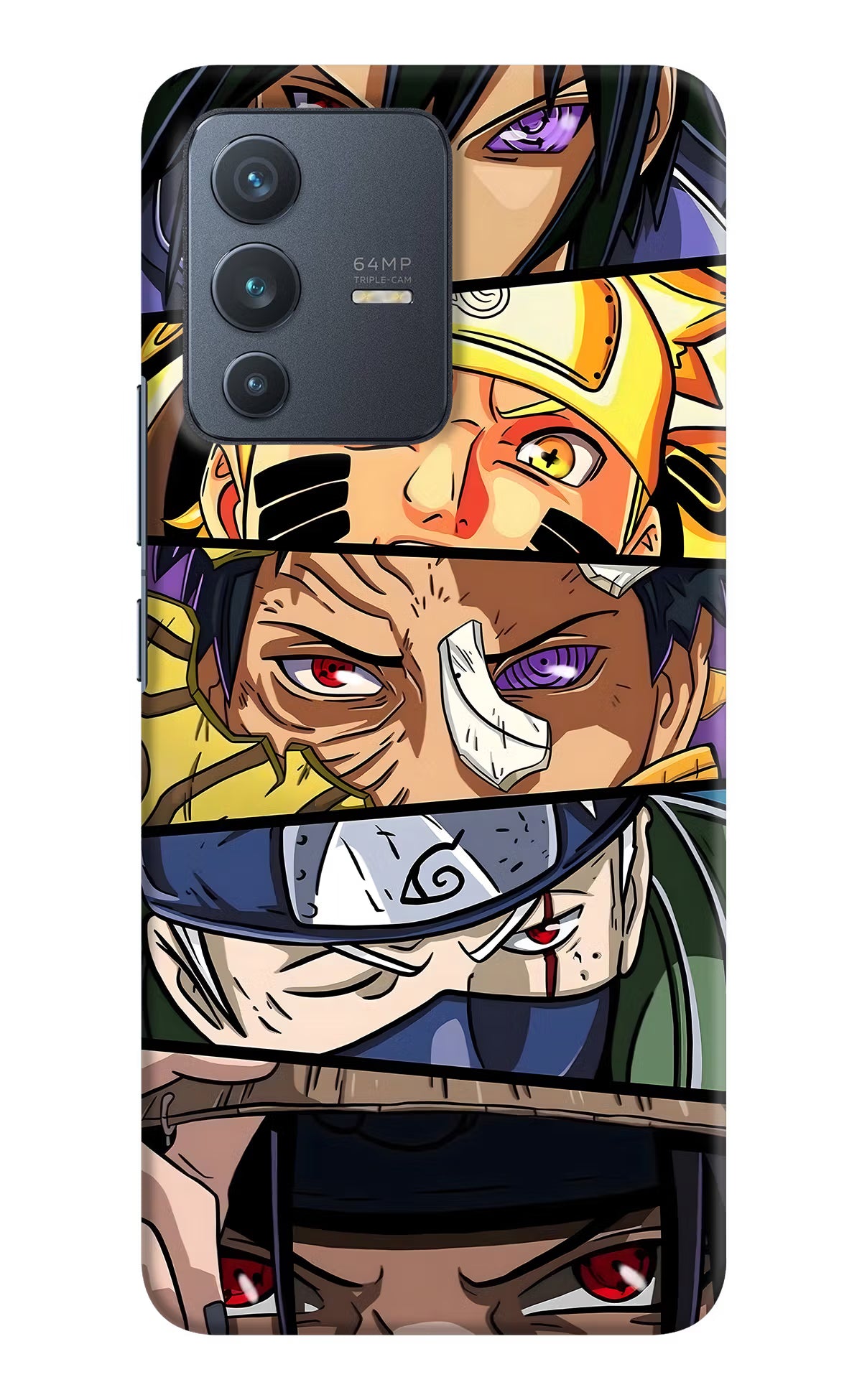 Naruto Character Vivo V23 5G Hard Case Back Cover by Casekaro