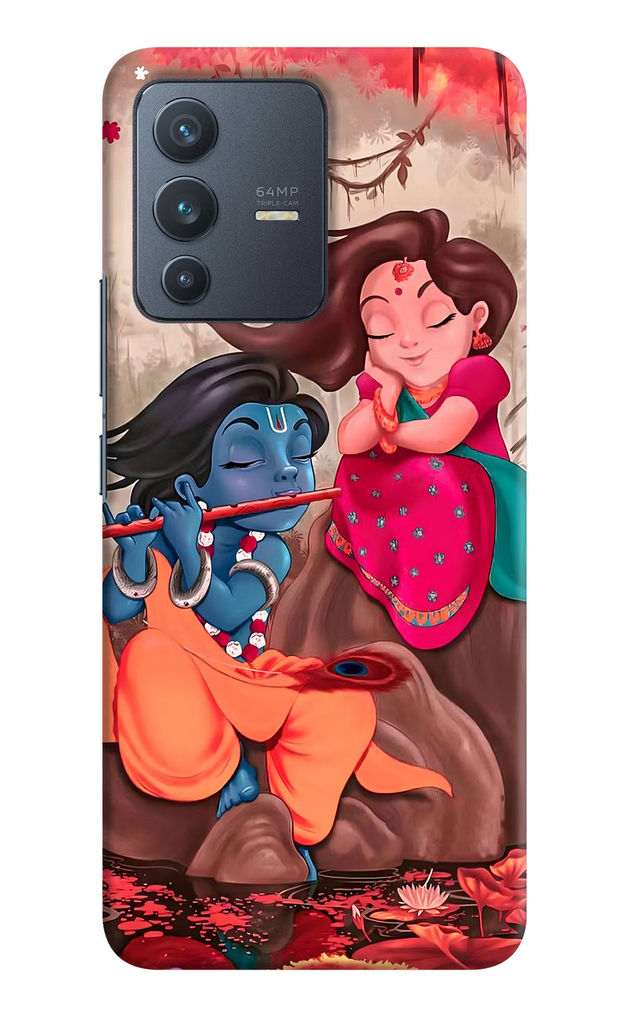 Radhe Krishna Vivo V23 5G Back Cover, Hard case