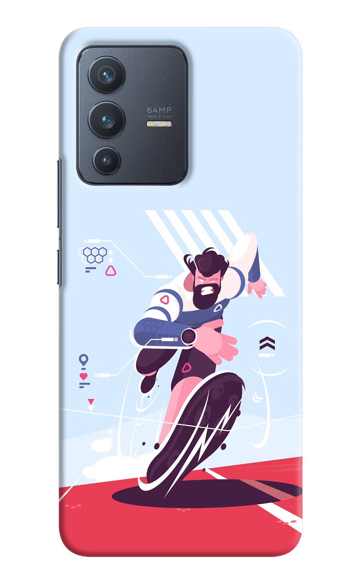 Run Pro Vivo V23 5G Hard Case Back Cover by Casekaro